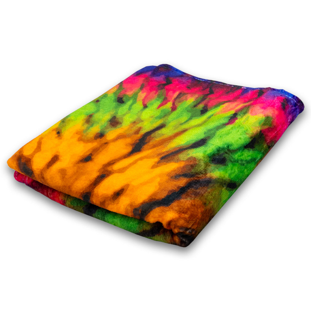 Tie-Dye (Neon) Super Soft Plush Blanket