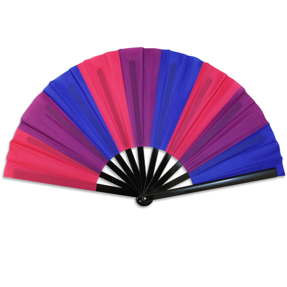 Bisexual Large Hand Fan Rad Pride You Shop We Donate