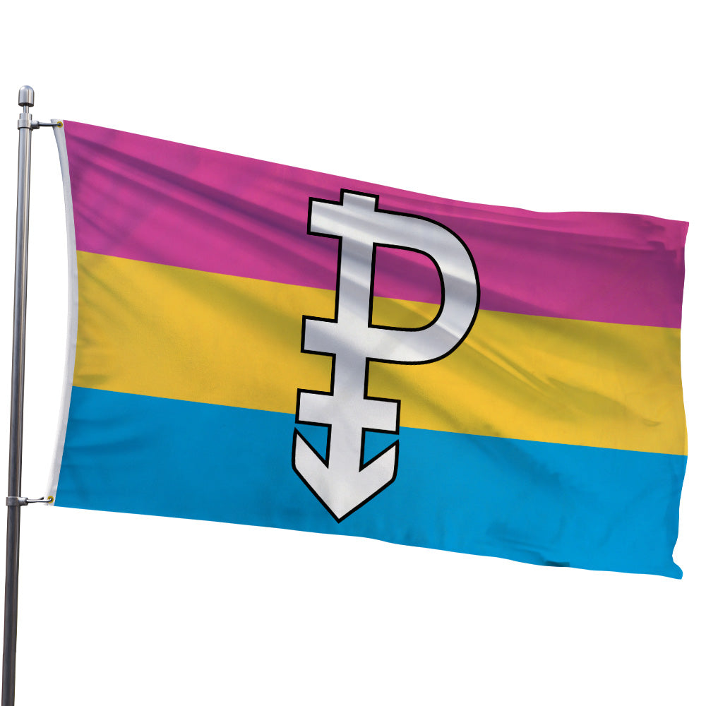 Pansexual Symbol Flag 3x5ft