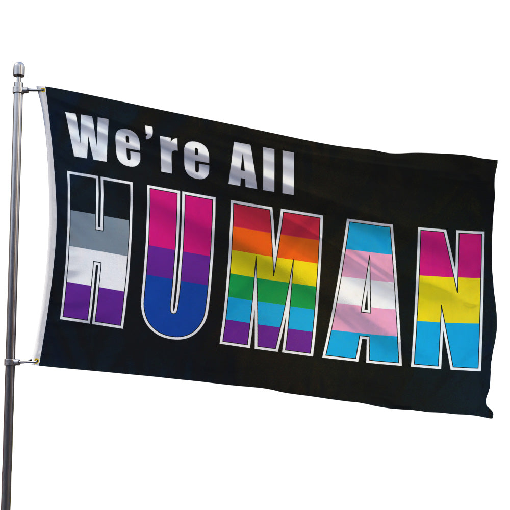 Human (Pride Colors) Flag 3x5ft