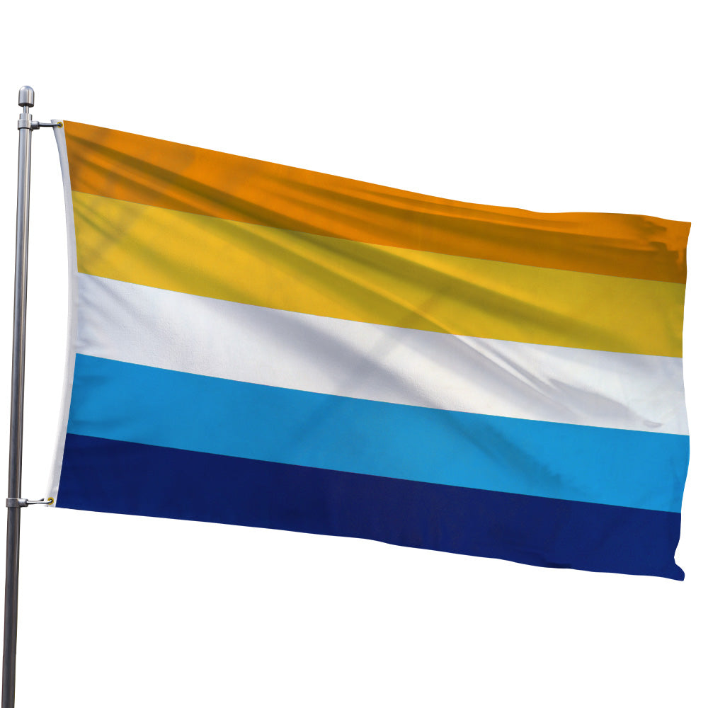 AroAce (Orange/Blue) Flag 3x5ft