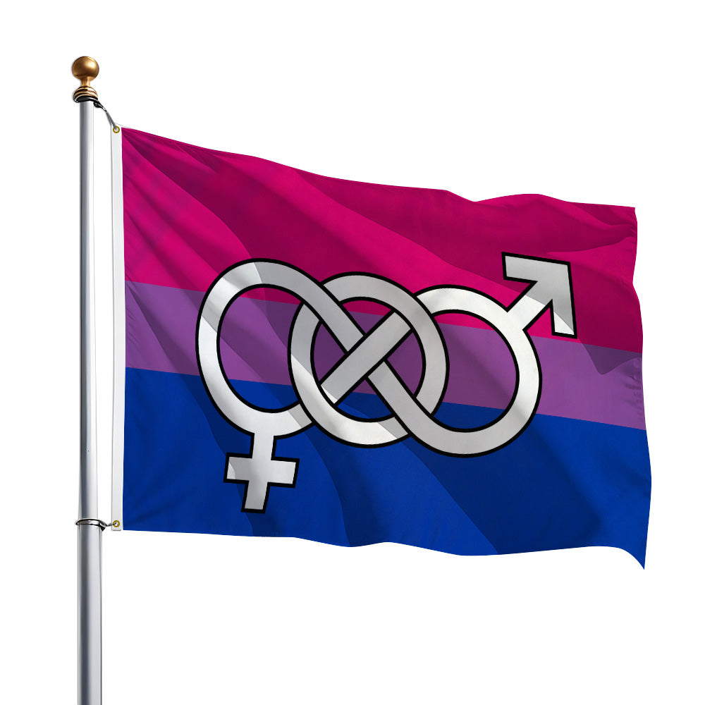 Bisexual Symbol Flag 2x3ft
