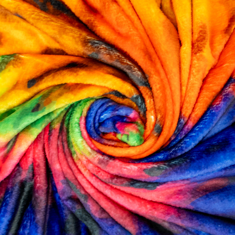 Tie-Dye (Neon) Super Soft Plush Blanket