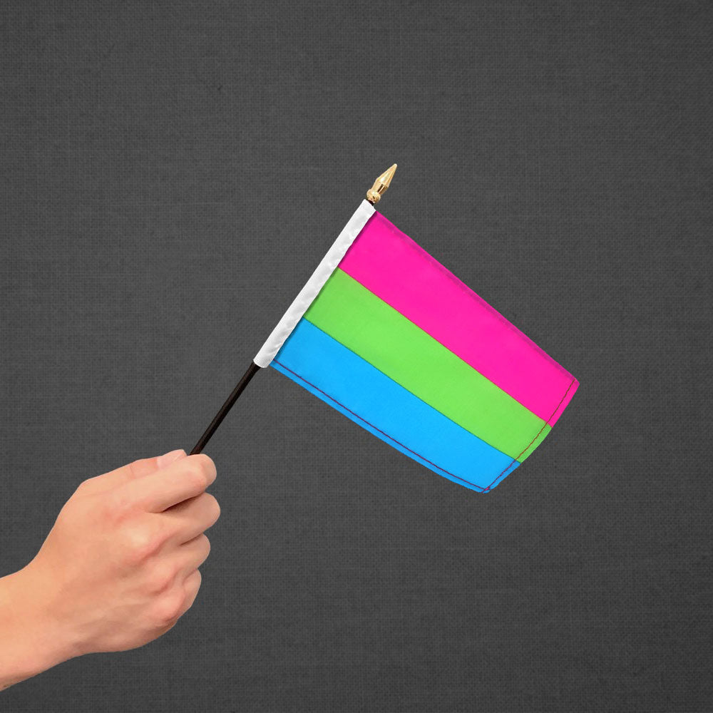 Polysexual Stick Flag 4x6in
