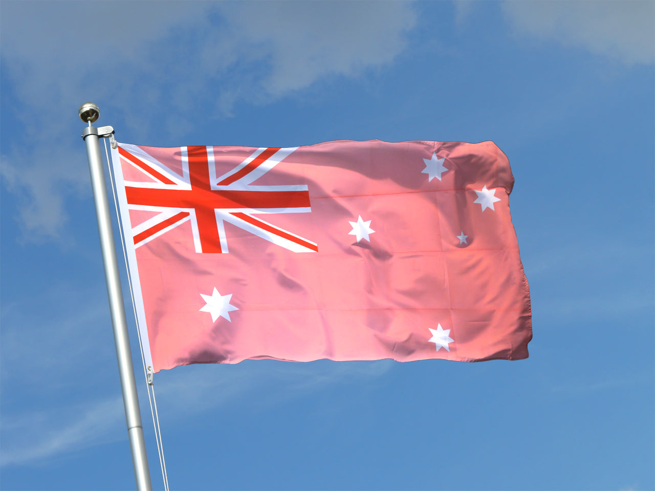 Australia Pink Flag 3x5ft on Pole