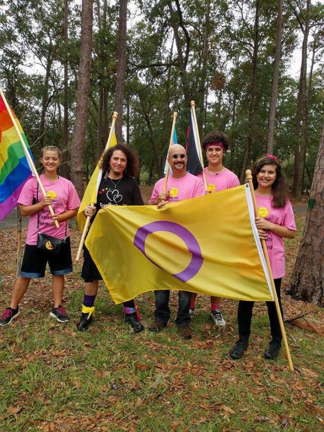 Intersex Flag 3x5ft on Pole Outdoors
