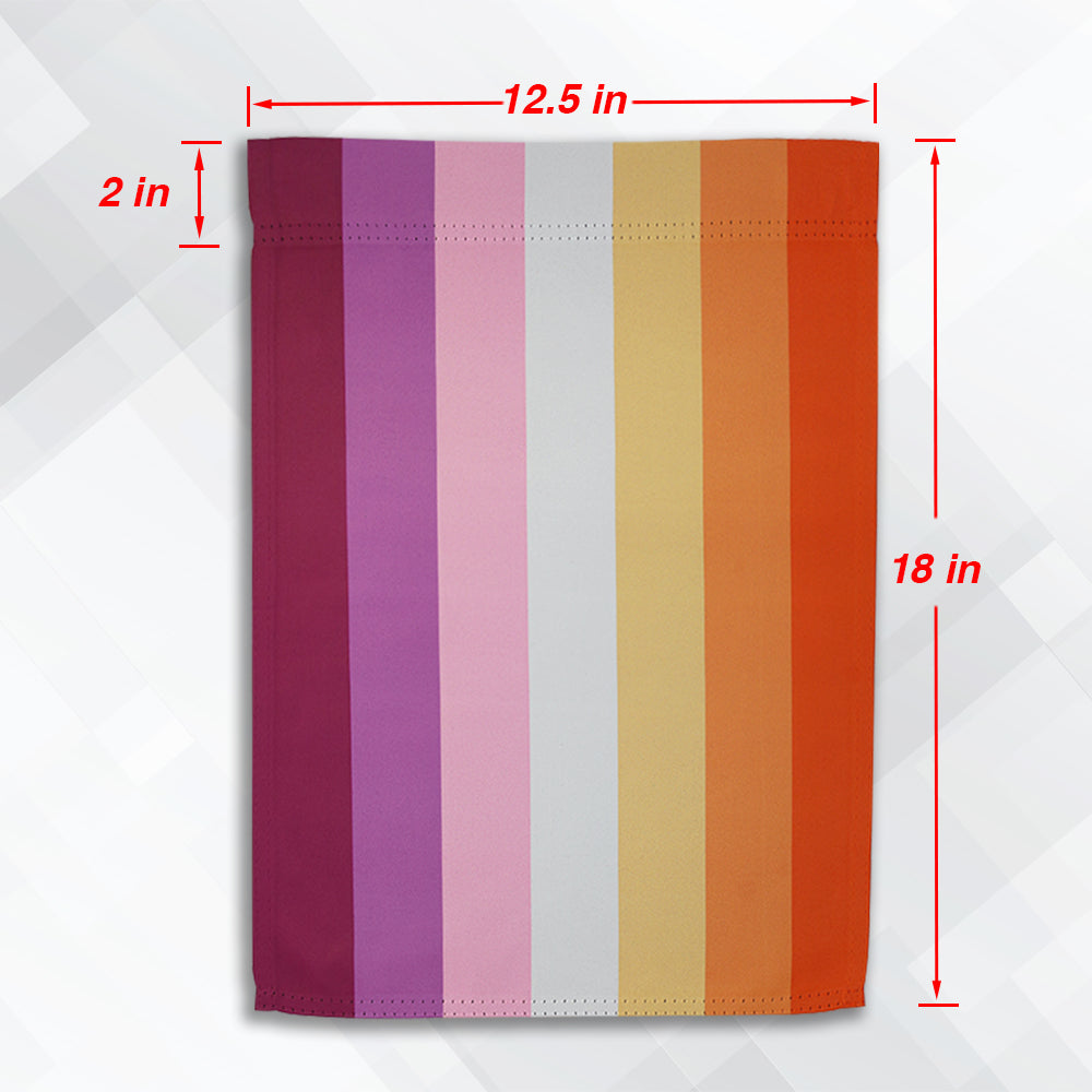 Lesbian Sunset Garden Flag Measurements