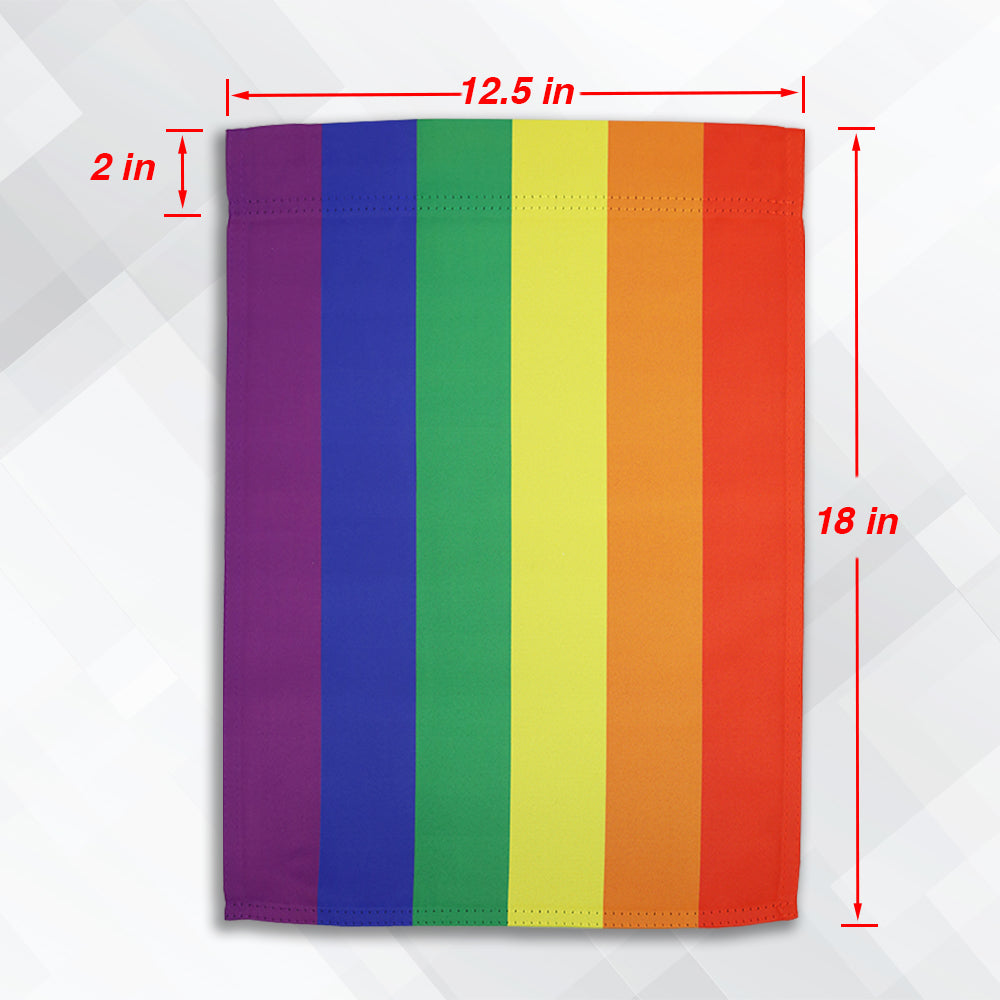 Rainbow Garden Flag Measurements