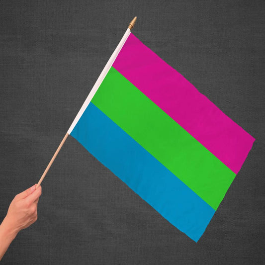 Polysexual Stick Flag 12x18in