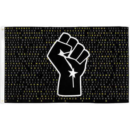 Black Lives Matter (Fist) Flag 3x5ft