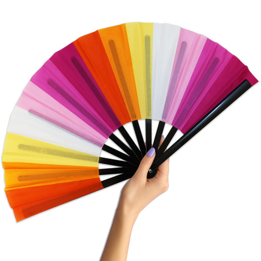 Lesbian Sunset Large Hand Fan