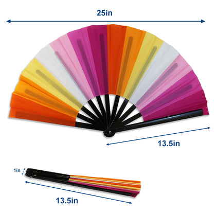 Lesbian Sunset Large Hand Fan