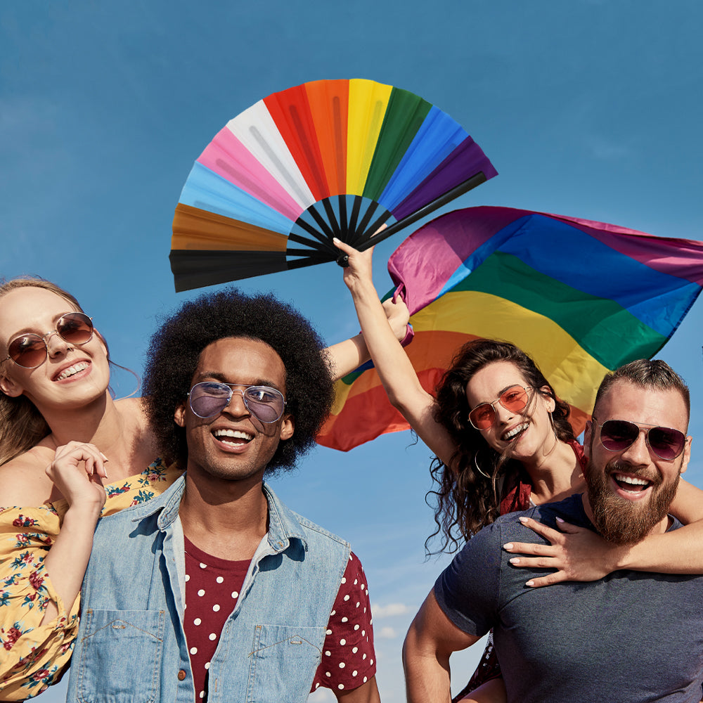 Progress Rainbow Large Hand Fan