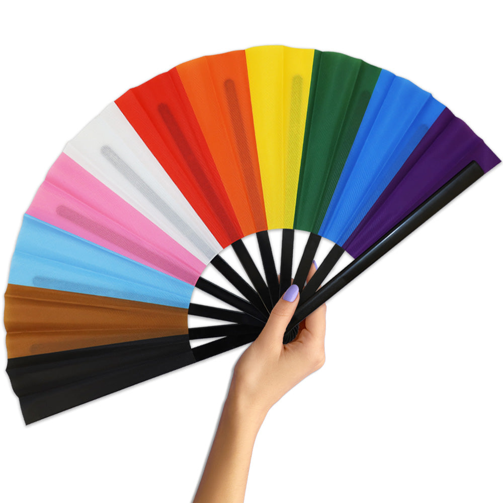 Progress Rainbow Large Hand Fan