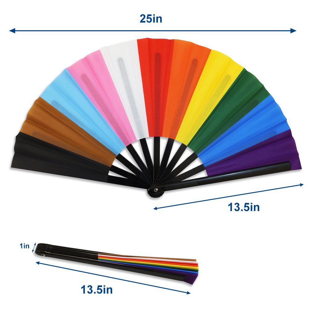 Progress Rainbow Large Hand Fan