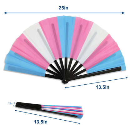 Trangender Large Hand Fan