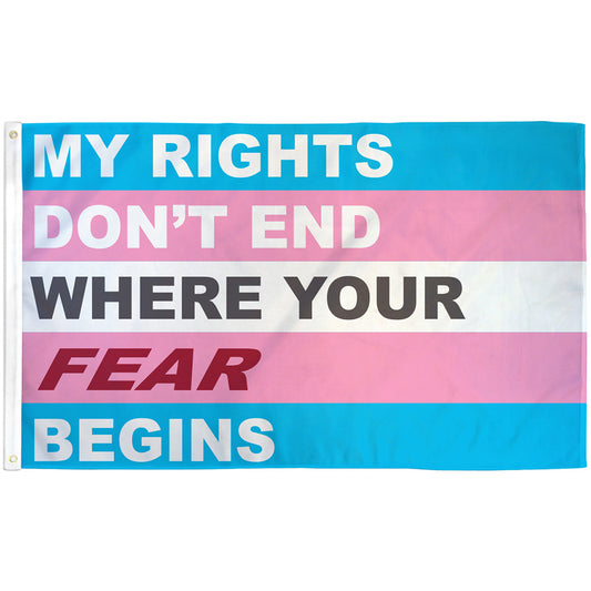 My Rights Don't End (Fear) Flag 3x5ft
