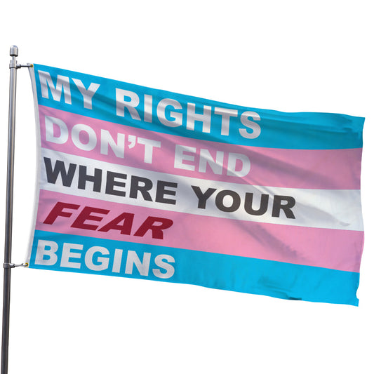 My Rights Don't End (Fear) Flag 3x5ft