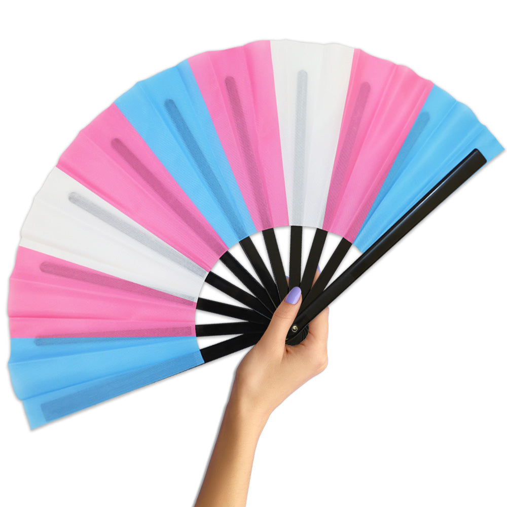 Trangender Large Hand Fan