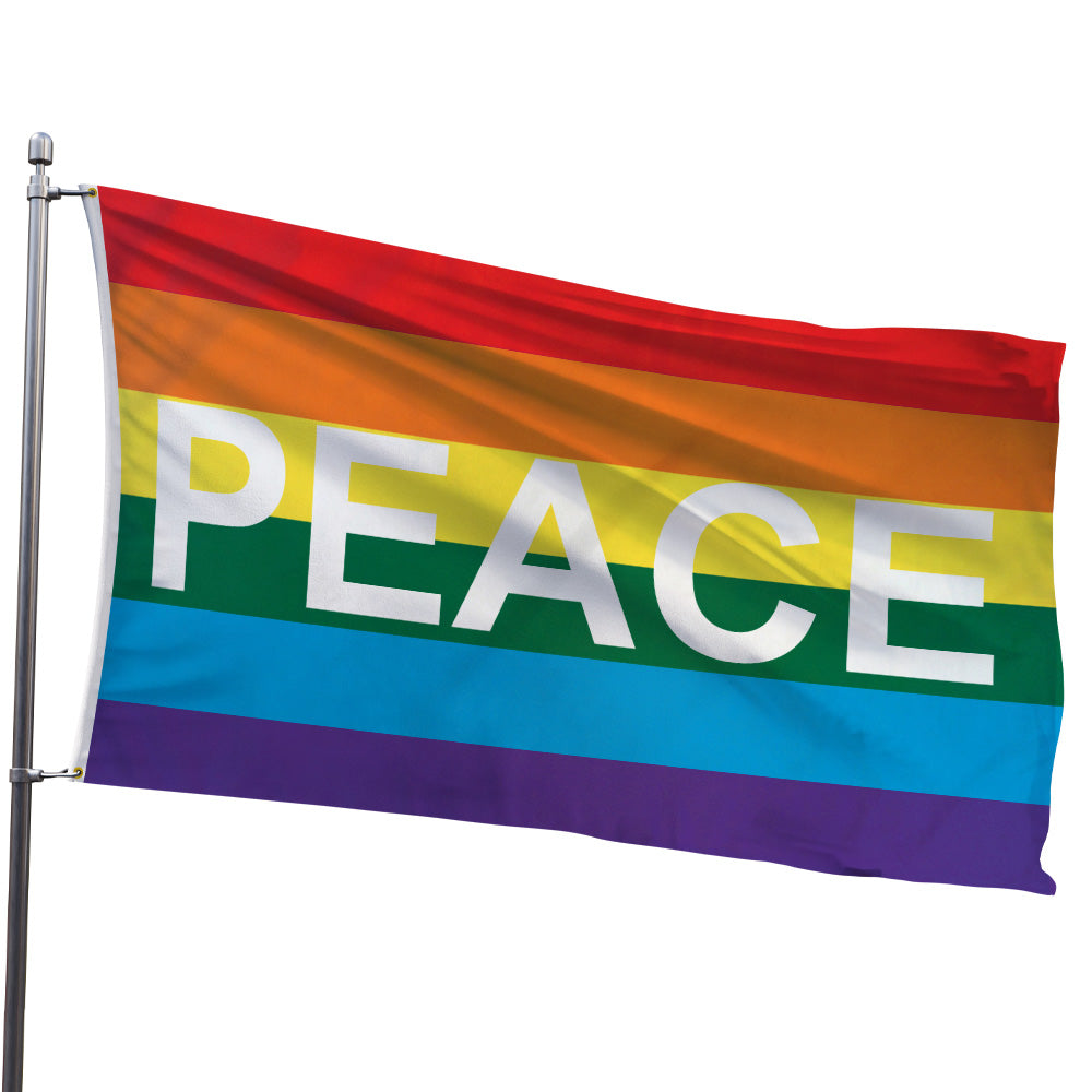 Rainbow Peace Flag 3x5ft