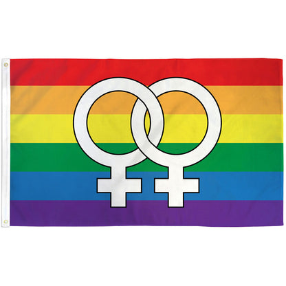 Double Venus Symbol (Large) Flag 3x5ft