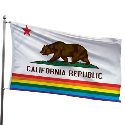 California Rainbow Flag 3x5ft