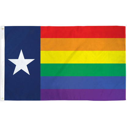 Texas Rainbow Flag 3x5ft