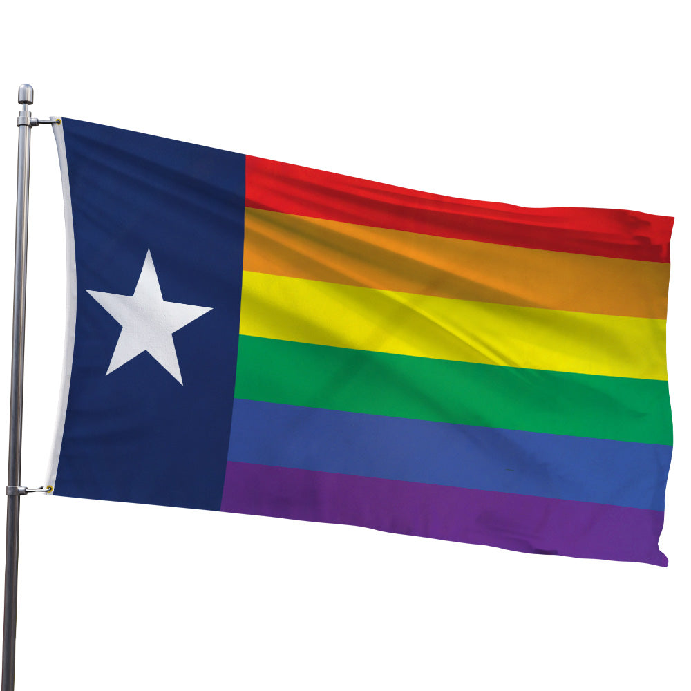 Texas Rainbow Flag 3x5ft