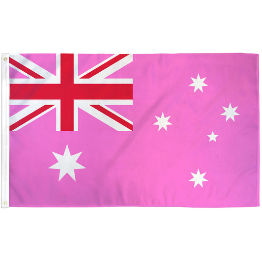 Australia Pink Flag 3x5ft