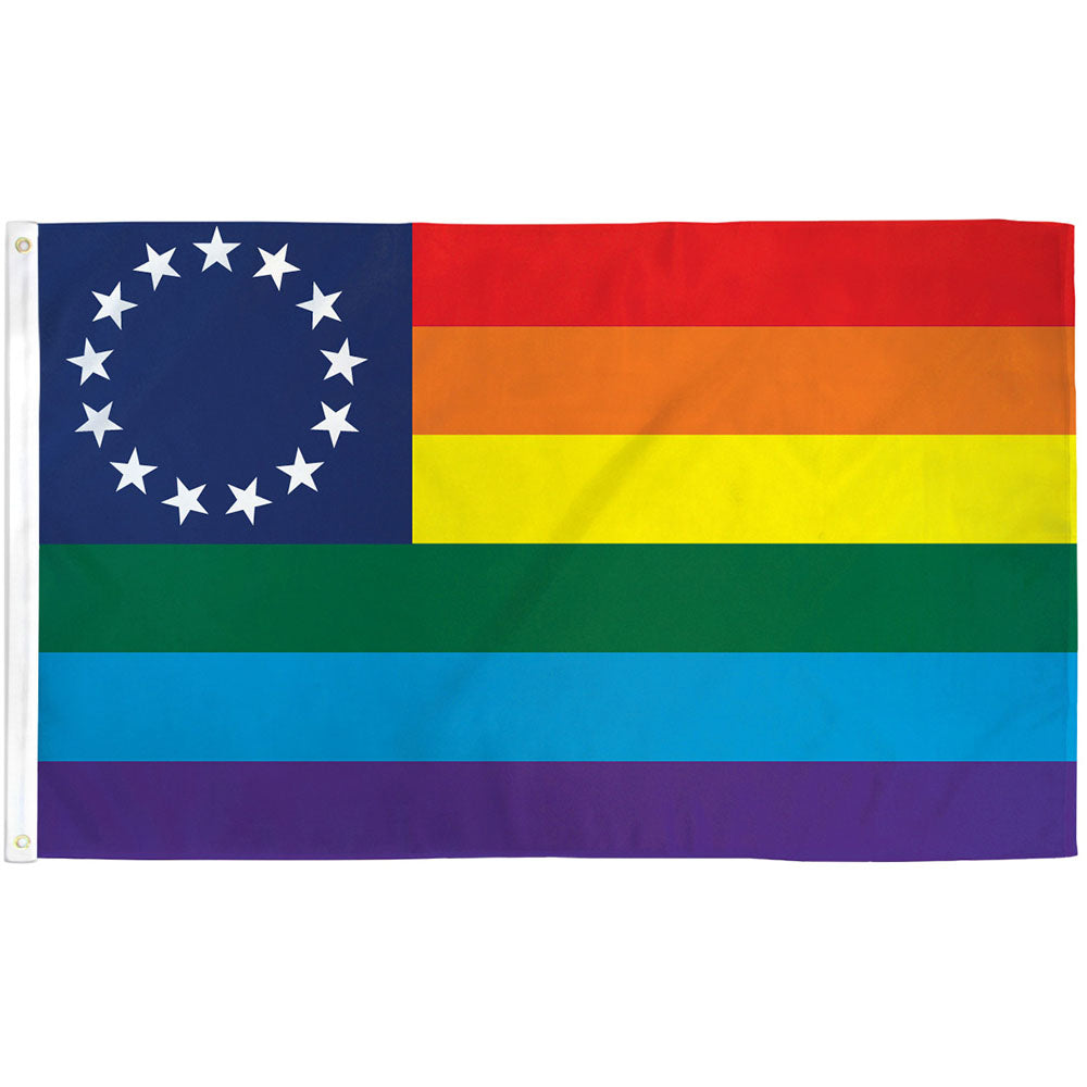 Rainbow 13 Stars Flag 3x5ft