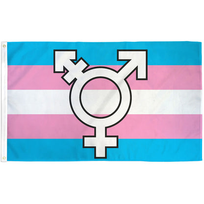 Transgender Symbol Flag 3x5ft