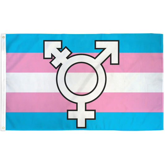 Transgender Symbol Flag 3x5ft