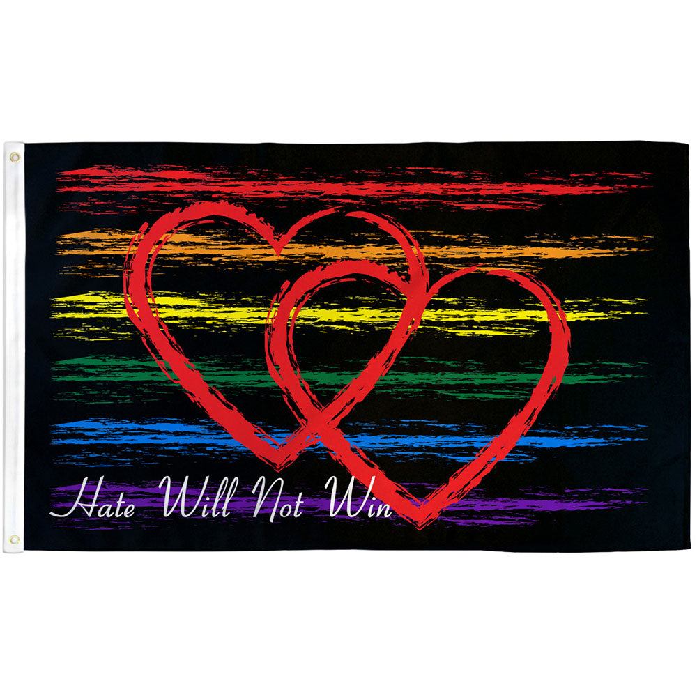 Hate Will Not Win Flag 3x5ft