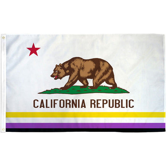 California Non-Binary Flag 3x5ft