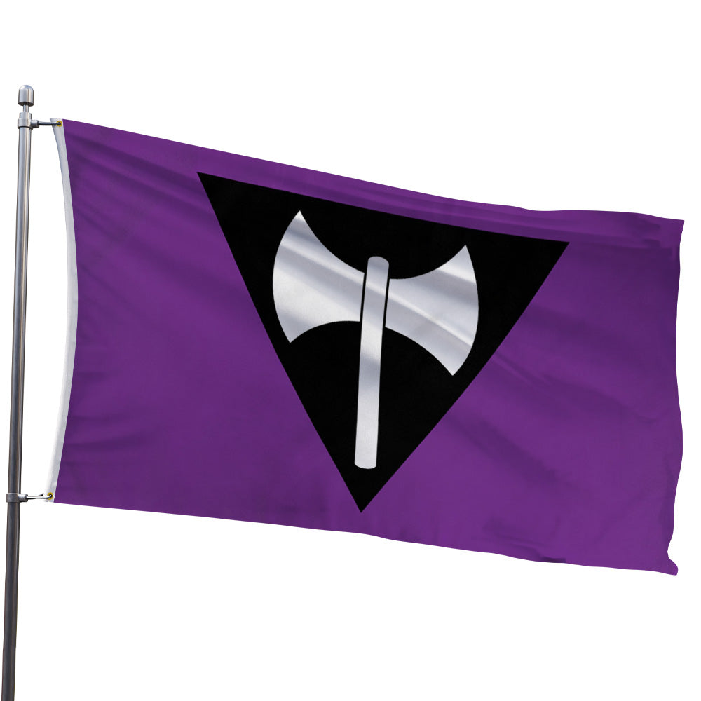 Lesbian Labrys Ax Flag 3x5ft