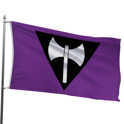 Lesbian Labrys Ax Flag 3x5ft