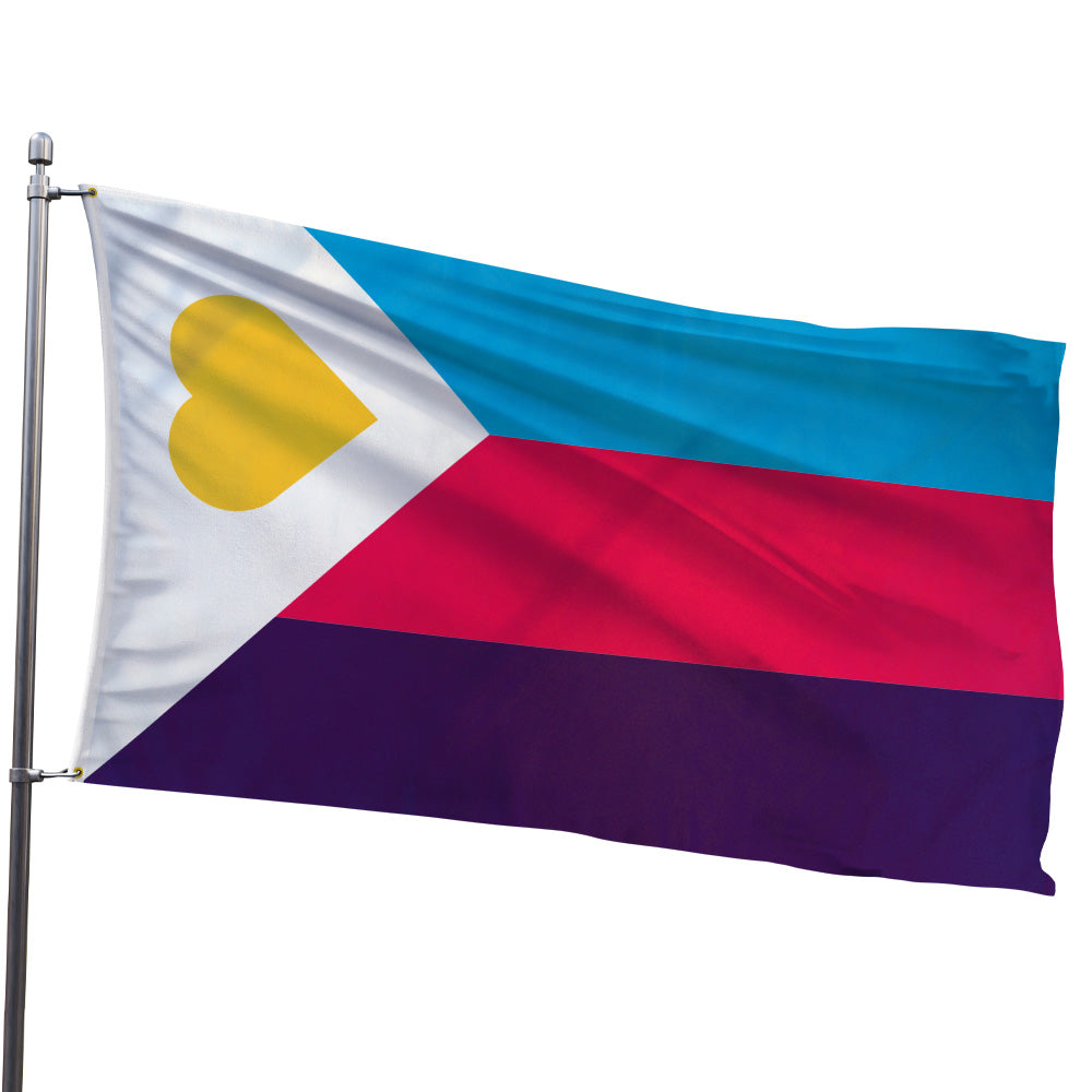 Polyamory (Tricolor) Flag 3x5ft