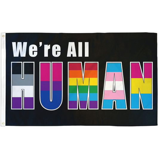 Human (Pride Colors) Flag 3x5ft