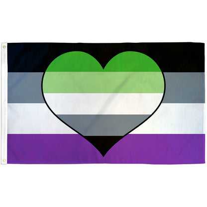 AroAce (Heart) Flag 3x5ft