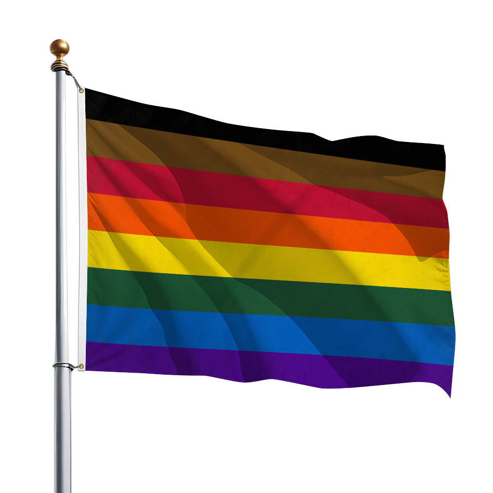 Philly Rainbow Flag 2x3ft