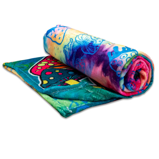 Mushroom (Tie-Dye) Super Soft Plush Blanket