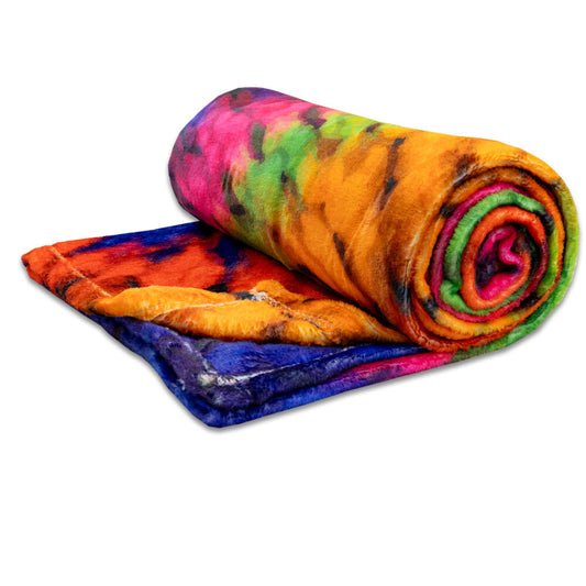 Tie-Dye (Neon) Super Soft Plush Blanket