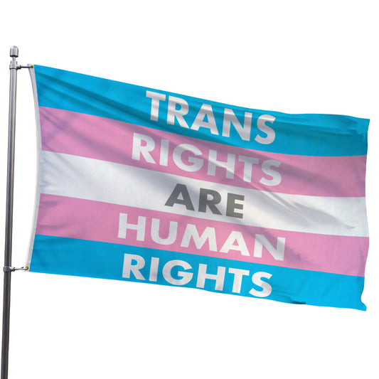 Transgender Rights (White) Flag 3x5ft