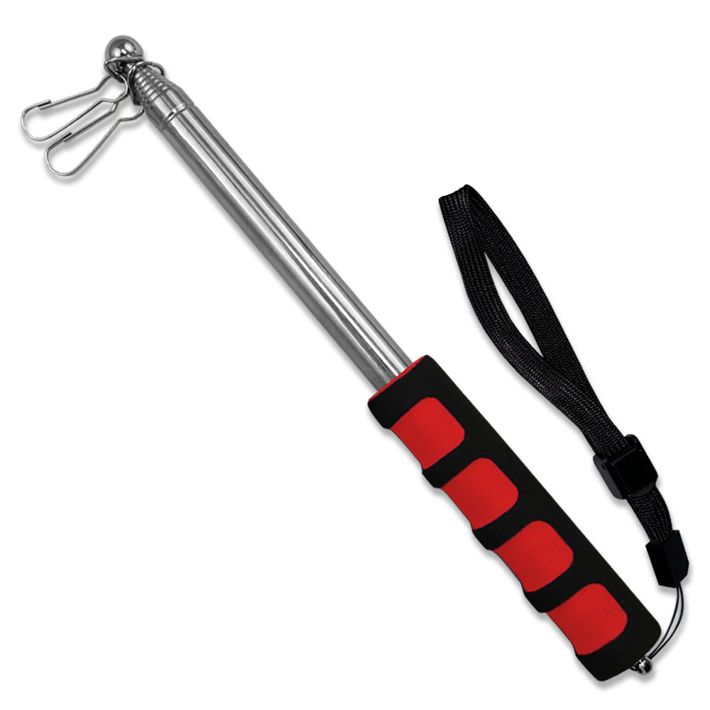 5ft Hand-Held Collapsible (Red) Flag Pole