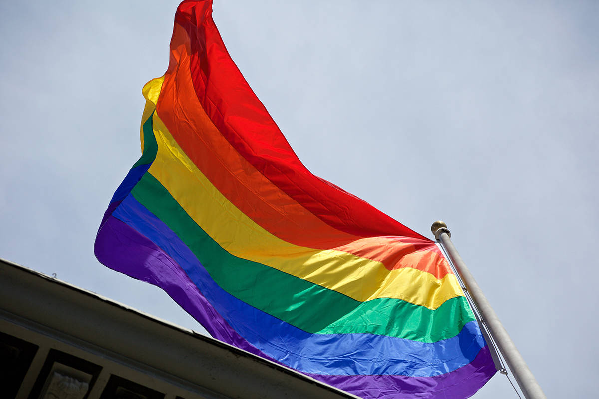 Embroidered Rainbow (6 Stripe) Flag 3x5ft on Pole