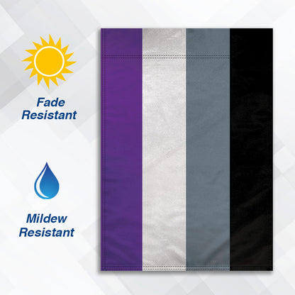 Asexual Garden Flag 12x18in