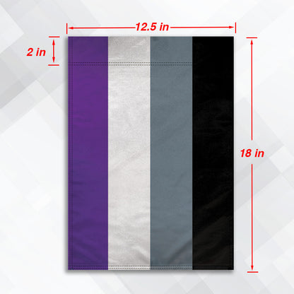 Asexual Garden Flag 12x18in