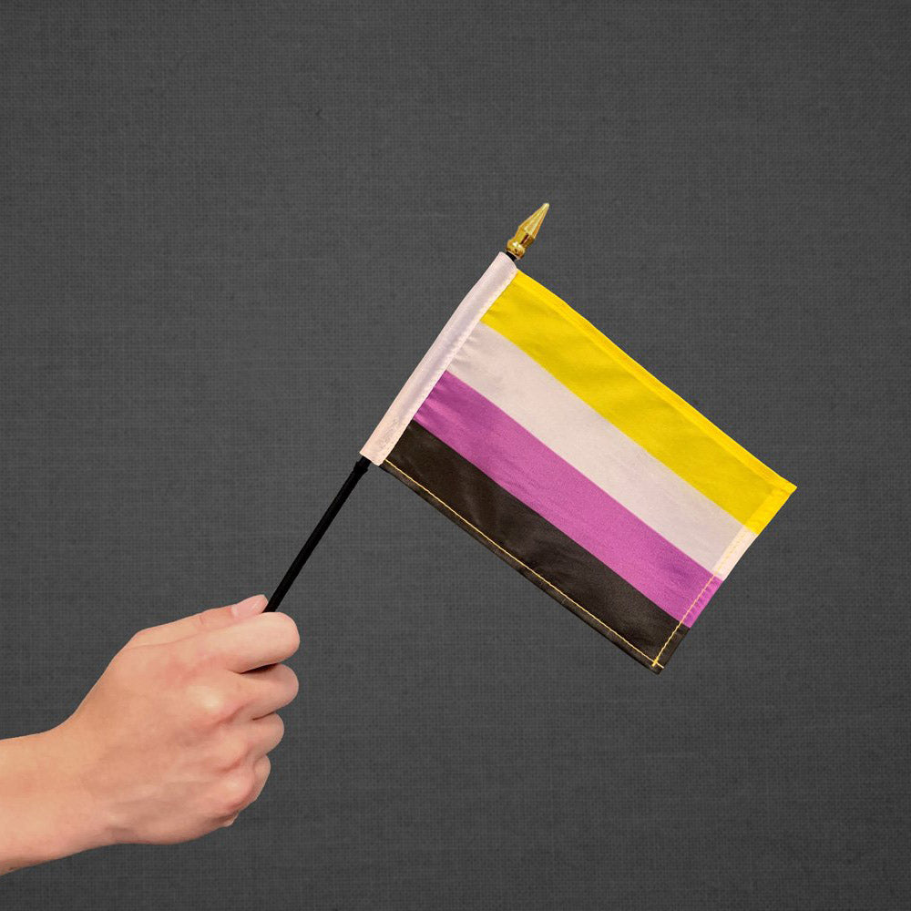 Non-Binary Stick Flag 4x6in