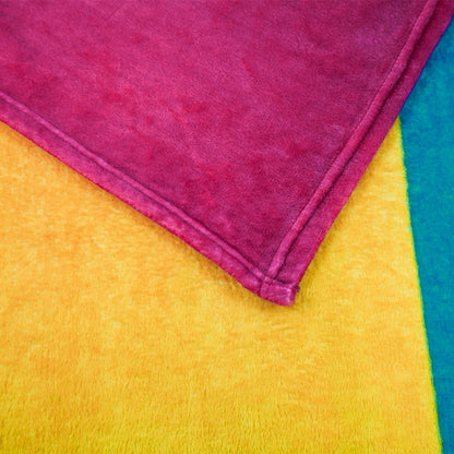 Pansexual Super Soft Plush Blanket Close up of Edging