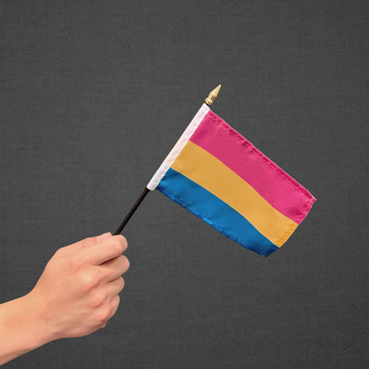 Pansexual Stick Flag 4x6in